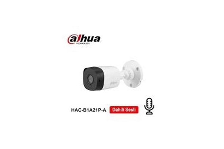 DAHUA 2MP BULLET 3.6MM HAC-B1A21P-A 0360B 20metre Sesli IR Bullet Kamera