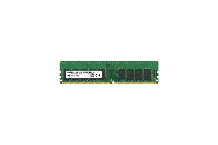 MICRON DDR4 ECC UDIMM 16GB 3200MHz MTA9ASF2G72AZ-3G2R 1Rx8 Sunucu Ram