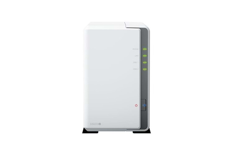 SYNOLOGY DS223J REALTEK QC 1 GB RAM- 2-diskli Nas Server (Disksiz)