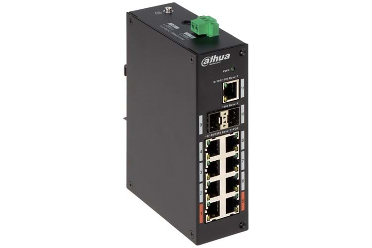 DAHUA 8port FULL PoE PFS3211-8GT-120-V2 GIGABIT Yönetilemez Endüstriyel Switch