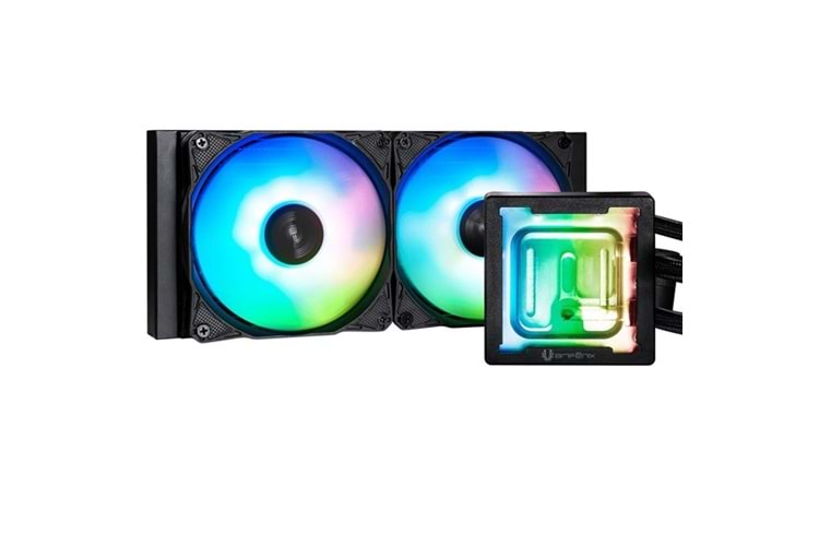 BITFENIX 240mm CUBE 240 AIO-240-BB27A-RP ARGB Sıvı Soğutmalı AM5-1851p İşlemci Fanı