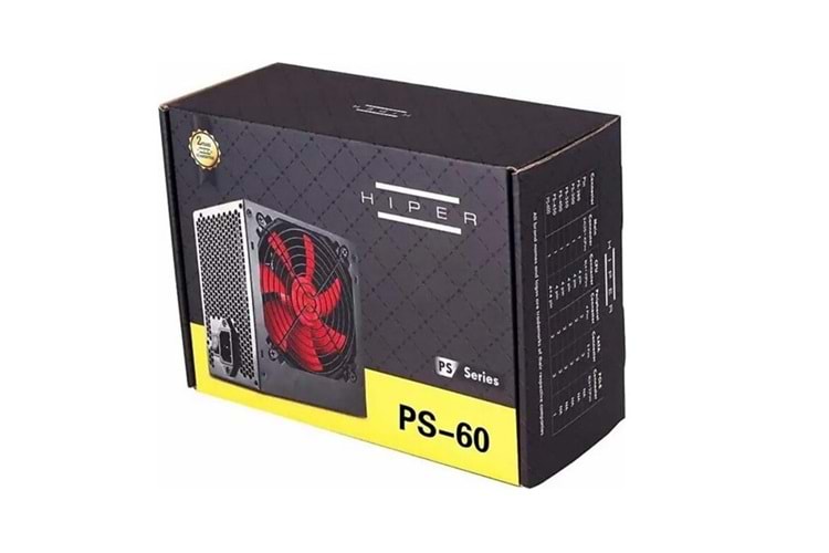 HIPER 600W PS-60 12cm Fanlı Power Supply