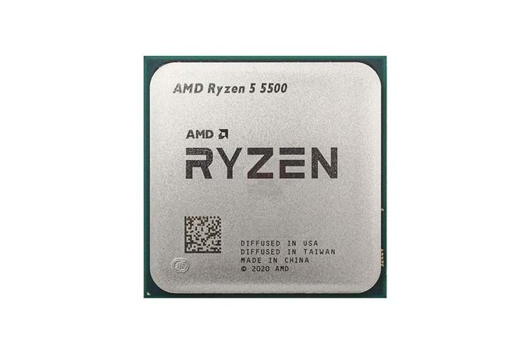 AMD RYZEN 5 5500 19MB 6çekirdekli VGA YOK AM4 65w Kutusuz+Fansız