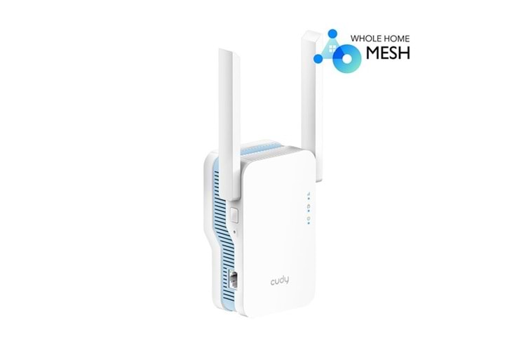 CUDY RE1200 AC1200 Dual Band Mesafe Genişletici Priz Tipi