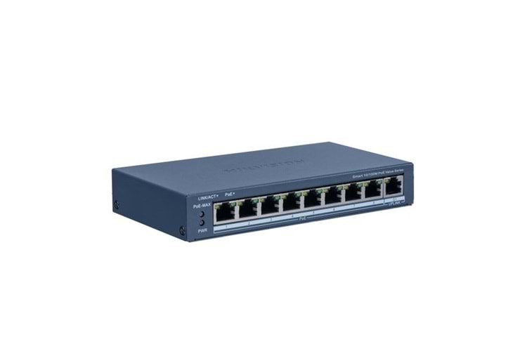 HIKVISION 8port 60w FULL PoE DS-3E1309P-EI/M 10/100 1X SFP Yönetilemez Switch Metal
