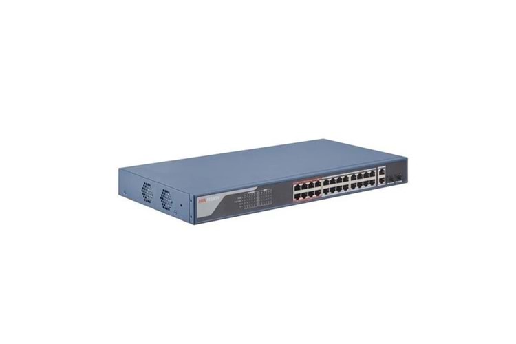 HIKVISION 24port 370w FULL PoE DS-3E1326P-EI 10/100 2X-UPLINK Yönetilebilir Switch RackMount