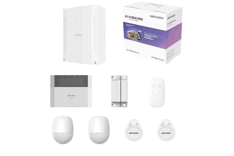 HIKVISION DS-PHA64-KIT-WE KABLOLU HIRSIZ ALARM KİTİ AX HYBRID PRO