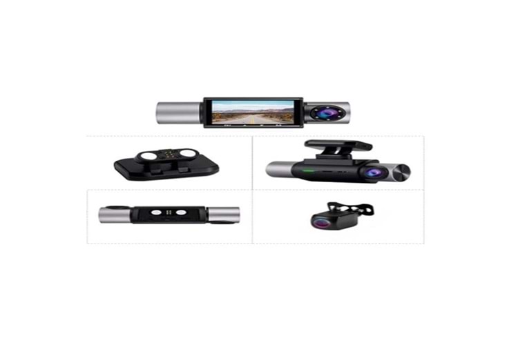 TWOGO GO-XRAY2 Day Night GPS Araç İçi Kamera Geniş Açı Çift Ekran