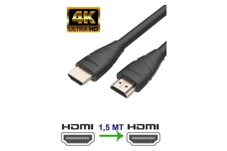 APRONX APX-154K 1.5metre HDMI Görüntü Kablosu 4K ULTRA