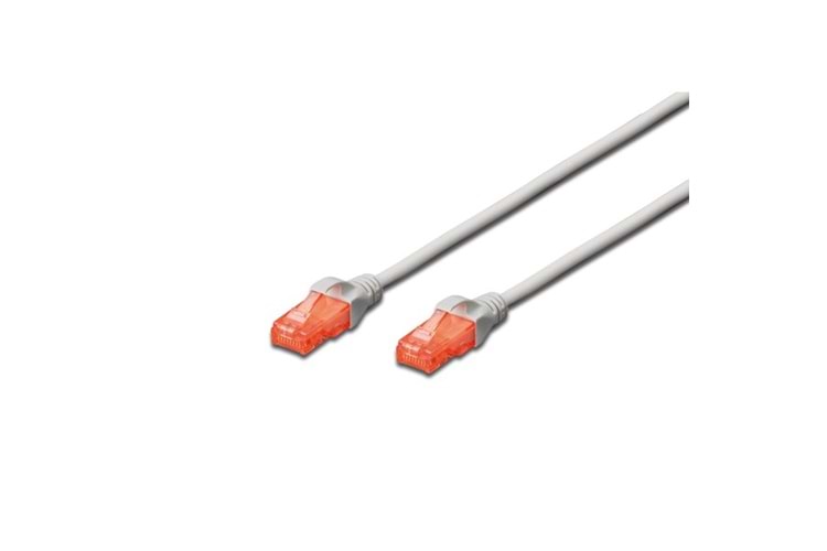 DIGITUS 3m CAT6 Utp DK-1617-030 Gri Patch Kablo (10'lu Paket)