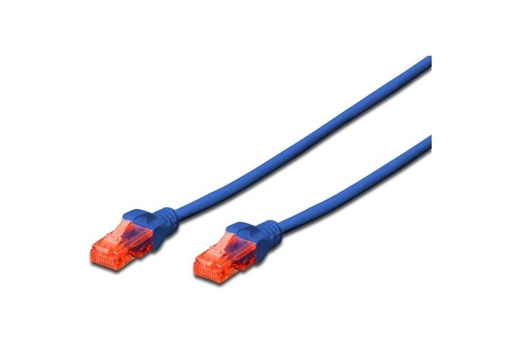 DIGITUS 3m CAT6 Utp DK-1617-030/B Mavi Patch Kablo (10'lu Paket)