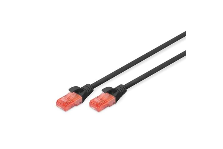 DIGITUS 3m CAT6 Utp DK-1617-030/BL Siyah Patch Kablo (10'lu Paket)