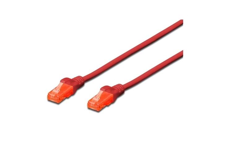 DIGITUS 2m CAT6 Utp DK-1617-020/R Kırmızı Patch Kablo (10'lu Paket)