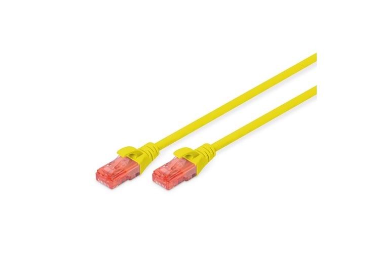 DIGITUS 3m CAT6 Utp DK-1617-030/Y Sarı Patch Kablo (10'lu Paket)