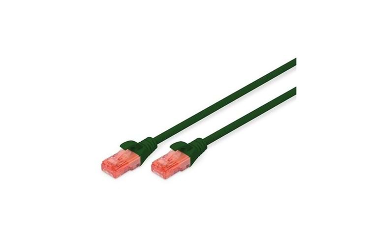 DIGITUS 1m CAT6 Utp DK-1617-010/G Yeşil Patch Kablo (10'lu Paket)
