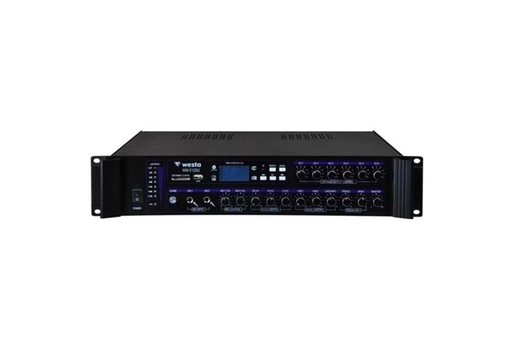 WESTA WM-2120U 120W 100V 6-bölgeli Mikser Amfi