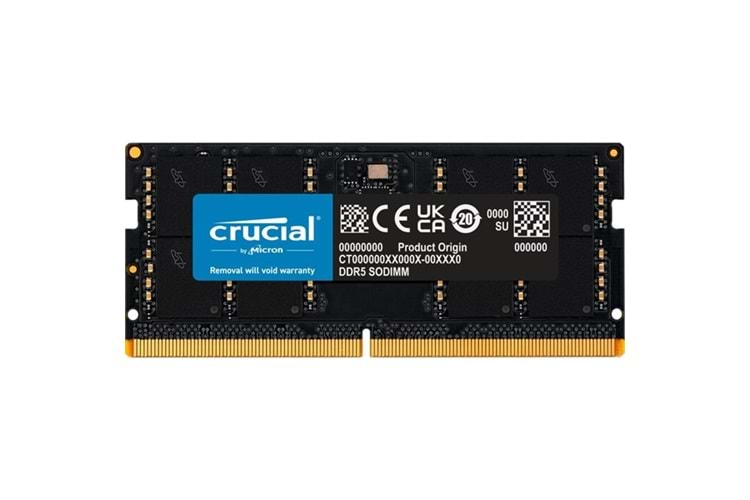CRUCIAL 32GB DDR5 5600MHZ CL46 NOTEBOOK RAM VALUE CRUSO5600/32