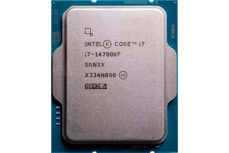 INTEL CORE i7 14700KF 61MB 12çekirdekli VGA YOK 1700p 125w Kutusuz+Fansız
