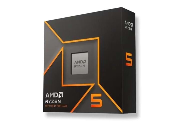 AMD RYZEN 5 9600X 38MB 6çekirdekli O/B UHD AM5 65w Kutulu+Fansız