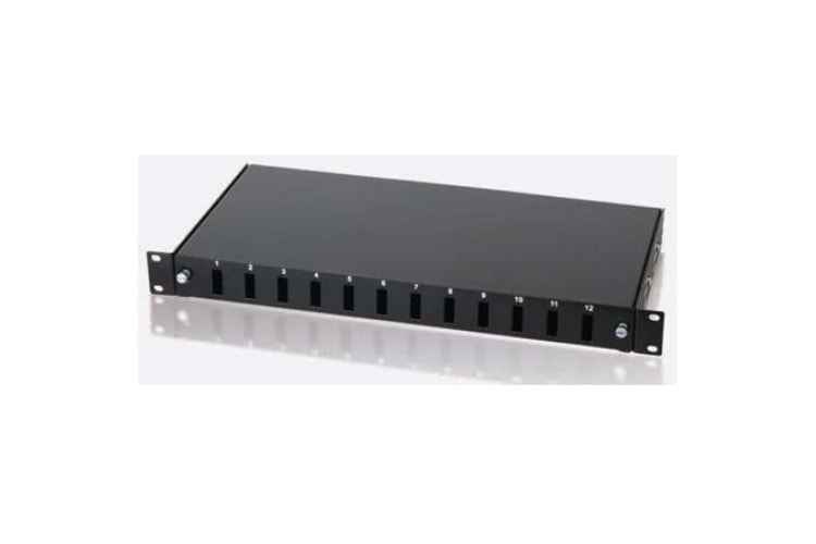 ODS 1U 12 PORT SC DX Fiber Optik Duvar Tipi Patch Panel 10F-SB1U12PSCDX-WEA