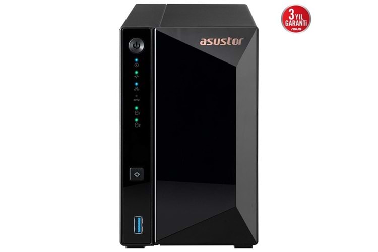 ASUSTOR AS3302T v2 REALTEK QC 2 GB RAM- 2-diskli Nas Server (Disksiz)