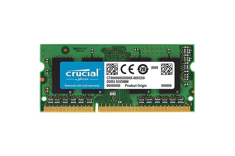 CRUCIAL 8GB DDR3 1600MHZ NOTEBOOK RAM VALUE CT102464BF160B 1.35V