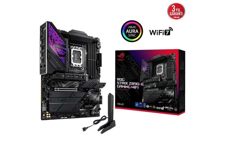 ASUS ROG STRIX Z890-E GAMING WIFI-7 DDR5 THUNDERBOLT-HDMI DP PCIE 5.0 1851p ATX