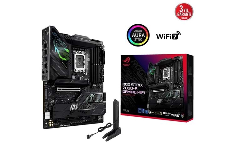 ASUS ROG STRIX Z890-F GAMING WIFI-7 DDR5 THUNDERBOLT-HDMI DP PCIE 5.0 1851p ATX