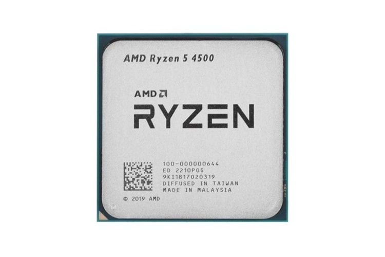 AMD RYZEN 5 4500 11MB 6çekirdekli VGA YOK AM4 65w Kutusuz+Fansız