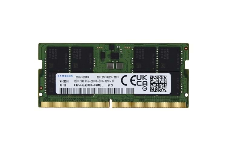 SAMSUNG 32GB DDR5 5600MHZ NOTEBOOK RAM VALUE M425R4GA3BB0-CWM