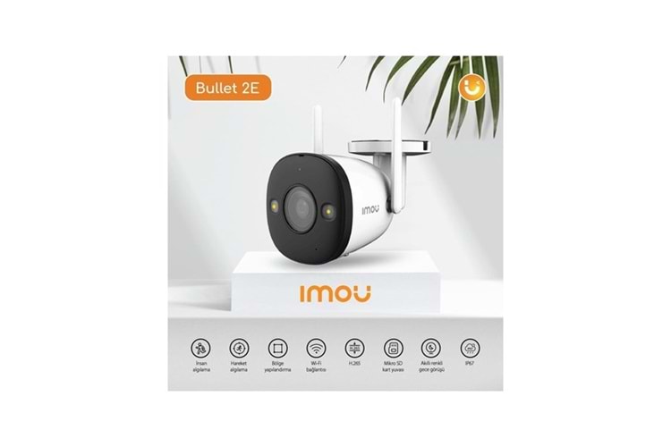 IMOU 3MP WIFI 3.6MM IPC-K3DP-3H0WF Dış Ortam Bullet Kamera (Bullet 2E)