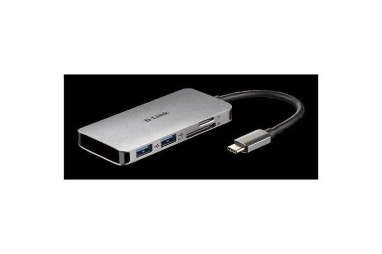 D-LINK DUB-C106 0.15metre TYPE-C - HDMI_USB 3.0 Çevirici Adaptör 4K-60Hz/100W