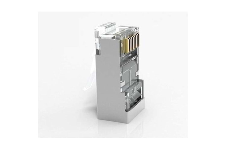 QPORT Cat6 Q-J601Y EZ-RJ45 RJ45 50li paket Metal Konnektör