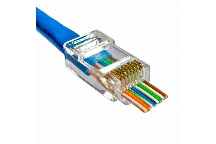 AGER RJ45 AC-690-RJ45 100lü paket Yeni Nesil Konnektör Sertifikalı