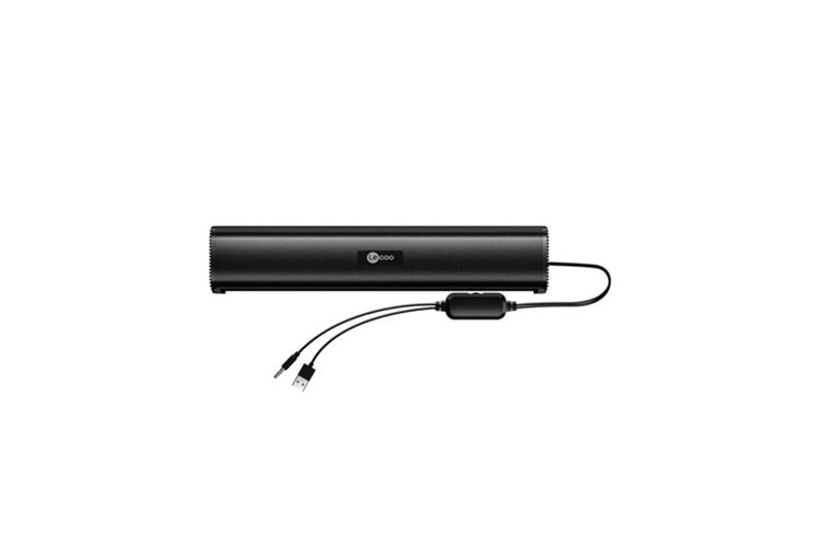 LENOVO LECOO DS107 Stereo USB AUX Siyah 6w RMS Soundbar Speaker