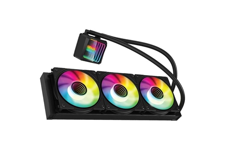 POWERBOOST 360mm ALPHA 360B PB-LCS-IM360-B ARGB Sıvı Soğutmalı AM5-1700p İşlemci Fanı