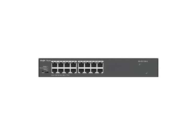 RUIJIE 16port REYEE RG-ES116G-L GIGABIT Yönetilemez Switch Çelik Kasa