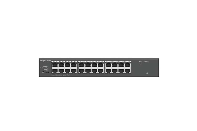 RUIJIE 24port REYEE RG-ES124G-L GIGABIT Yönetilemez Switch Çelik Kasa