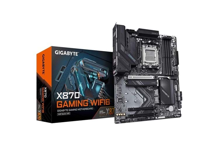 GIGABYTE X870 GAMING WIFI-6 DDR5 HDMI DP PCIe 16X v5.0 AM5 ATX