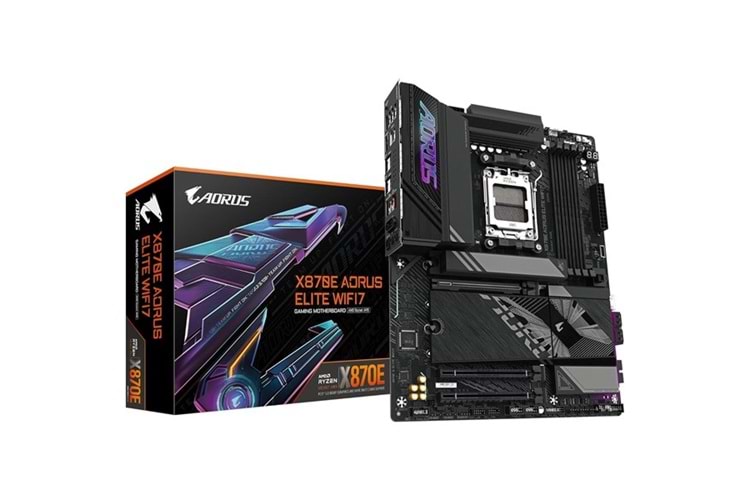 GIGABYTE X870 AORUS ELITE WIFI-7 DDR5 HDMI DP PCIe 16X v5.0 AM5 ATX