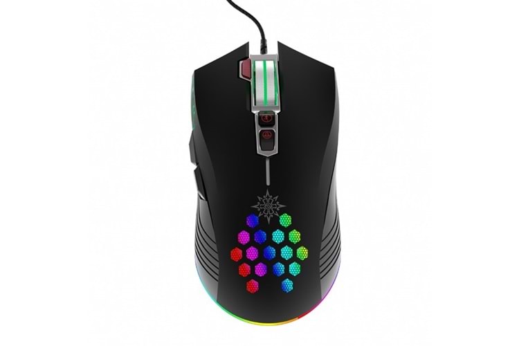 INCA IMG-047T USB RGB Led Aydınlatmalı 7200dpi Gaming Optic Siyah Mouse