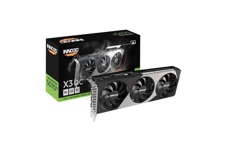 INNO3D RTX5070TI 16GB N507T3-16D7X-176068N X3 OC GDDR7 256bit HDMI DP PCIe 5.0