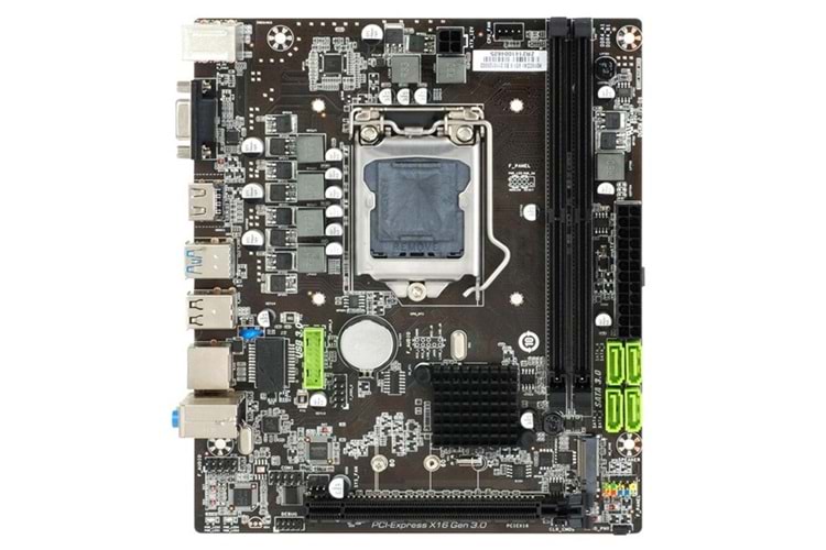 SecLife H310CDA1 B250 (6.7.8.9. nesil desteği) DDR4 HDMI PCIe 16X v2.0 1151p mATX