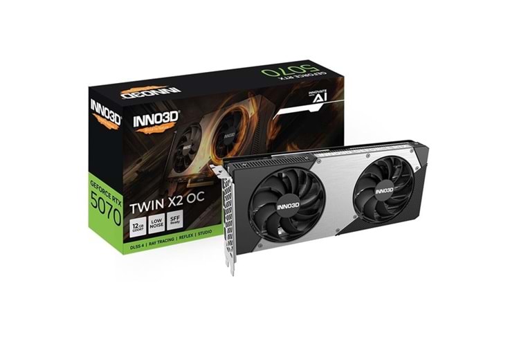 INNO3D RTX5070 12GB TWIN X2 OC N50702-12D7X-195064N GDDR7 192bit HDMI DP PCIe 5.0