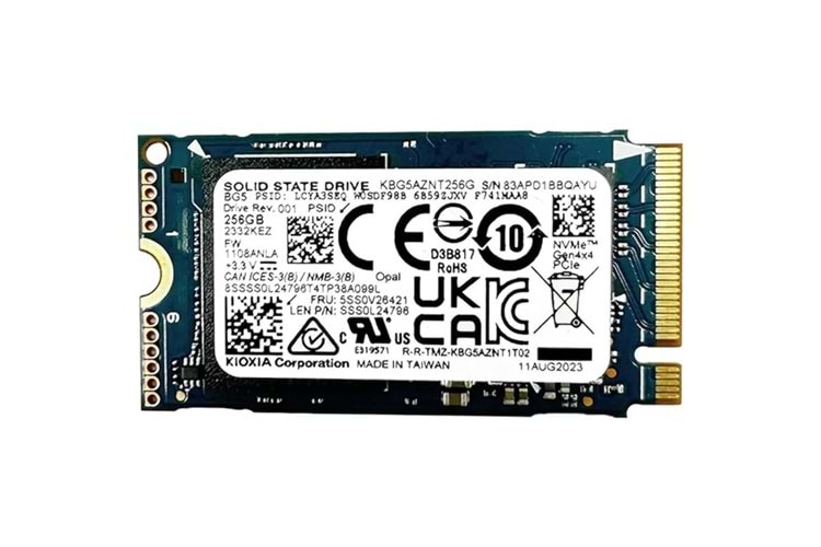KIOXIA 1TB KBG5AZNT1T02 3500- 2900MB/s M2 NVME GEN3 Disk (2242 FORM FACTOR)