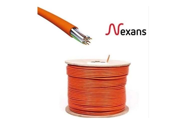 NEXANS CAT6 Utp 23AWG Turuncu 500m Saf Bakır LSZH Kablo LSZH HF
