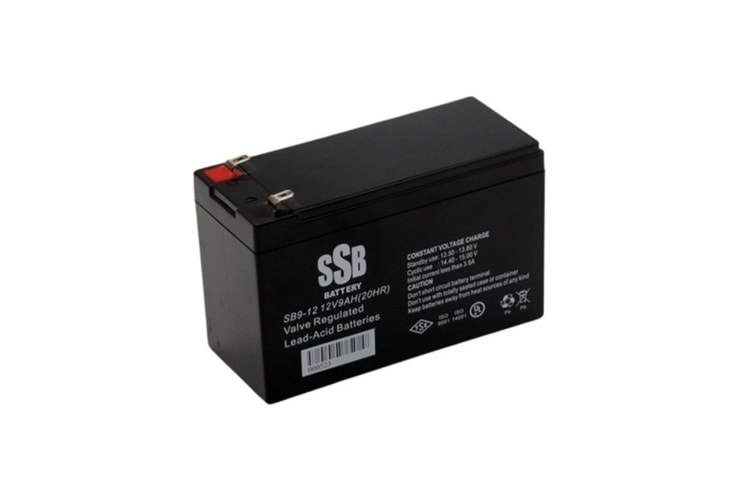 SSB 12v 9amper SB-12 Kuru Tip Akü TSE Belgeli