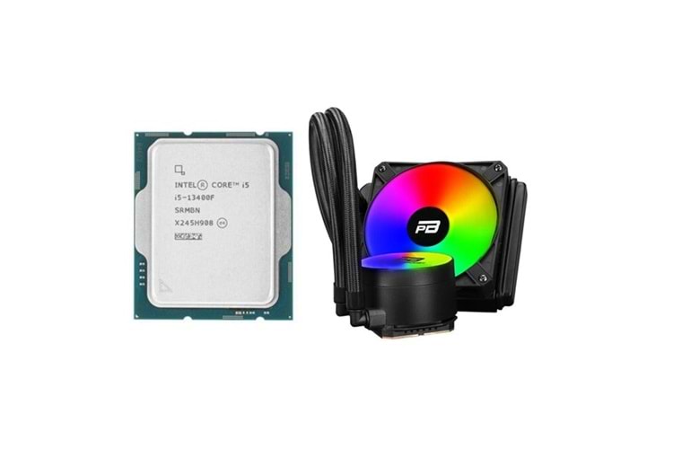 INTEL CORE i5 13400F 30MB 10çekirdekli VGA YOK 1700p 65w Sıvı Soğutmalı Fanlı