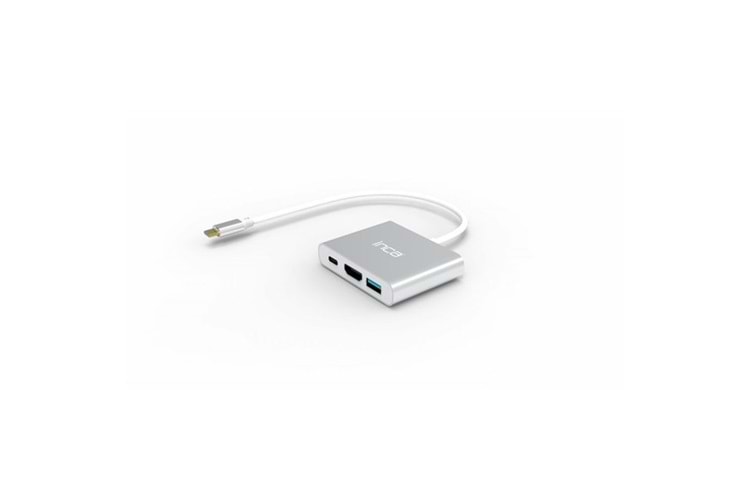 INCA ITPC-04TX 0.15metre TYPE-C - HDMI Görüntü Adaptörü Gümüş 100W