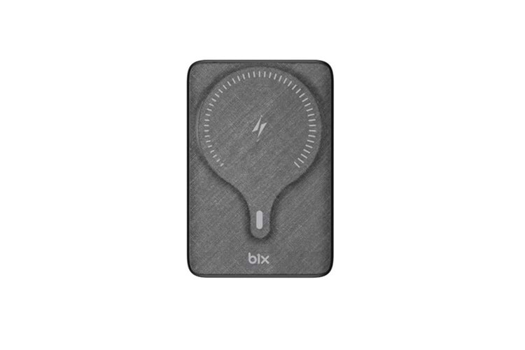 BİX 10000mAh BXPB105-BK 22.5W-15W Type-C Micro USB KABLOSUZ LED GÖSTERGELİ Siyah POWERBANK
